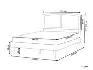 Bed Rattan VARZY 160 x 200 cm (EU King Size) Black_949811