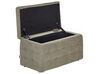 Fabric Storage Ottoman Olive Green MICHIGAN_927086