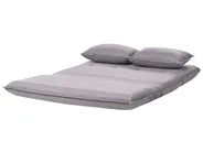 Sofa Bed 2 Seater ROROS Faux Linen Dark Grey_1038937
