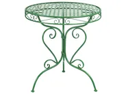 Bistro Table ALBINIA 70 cm 70 cm Metal Green_1016137