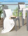 Set di 4 sedie da giardino in rattan sintetico grigio chiaro FOSSANO_744616
