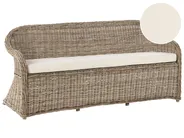 Ławka ogrodowa z poduchą SUSUA 189 cm Rattan Naturalny_957515