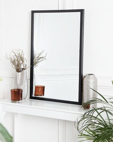 Wall Mirror 60 x 90 cm Black MORLAIX