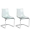 Set of 2 Dining Chairs MARSHALL Black