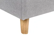 Corner Sofa Bed 4 Seater FLAKK with Storage Fabric Light Grey Left Hand_745728