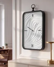 Horloge murale MOLIENS 32 cm Blanc/noir_1151149