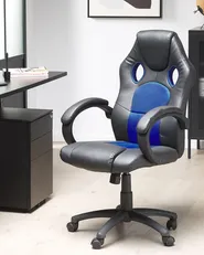 Sedia da ufficio FIGHTER Pelle sintetica Blu marino_855721