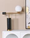 Marble Table Lamp Black and Gold HONDO _866943