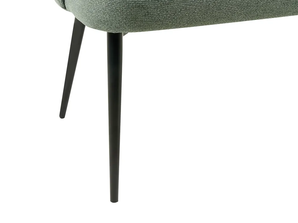 Dining Bench 2 Seater OSBY Fabric Green_929122