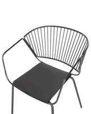 Set of 2 Dining Chairs RIGBY Metal Black_775545