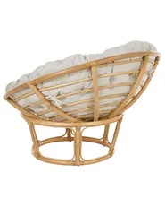 Zestaw 2 foteli ogrodowych z poduszkami SALVO Rattan Naturalny_878479