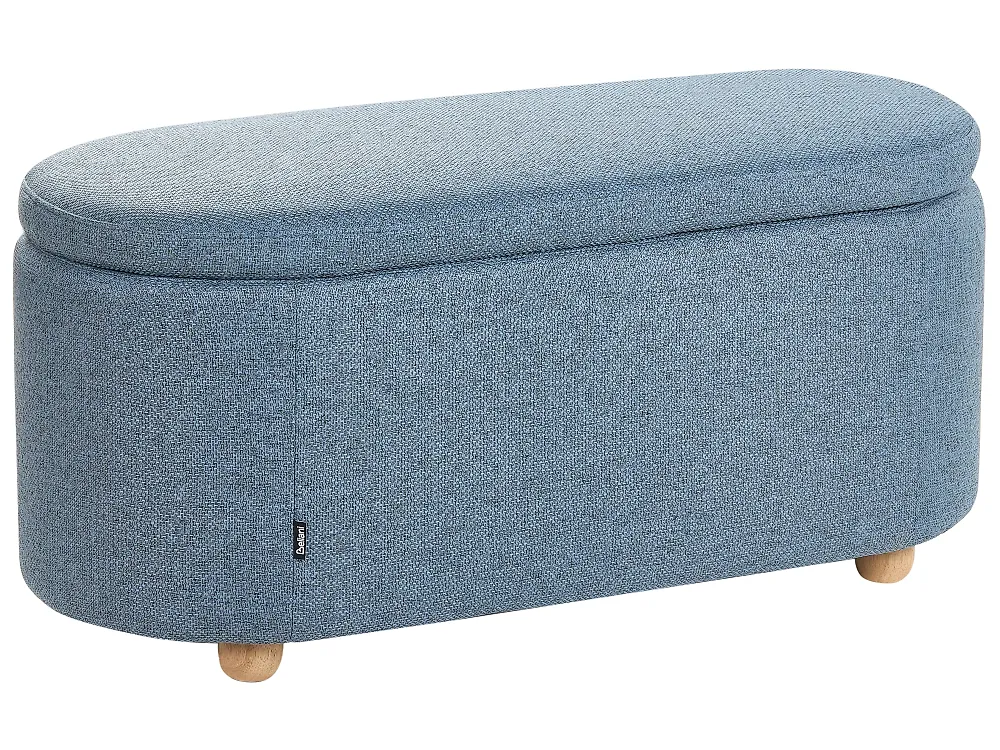 Polsterbank mit Stauraum HAYWARD Stoff 98 cm Blau