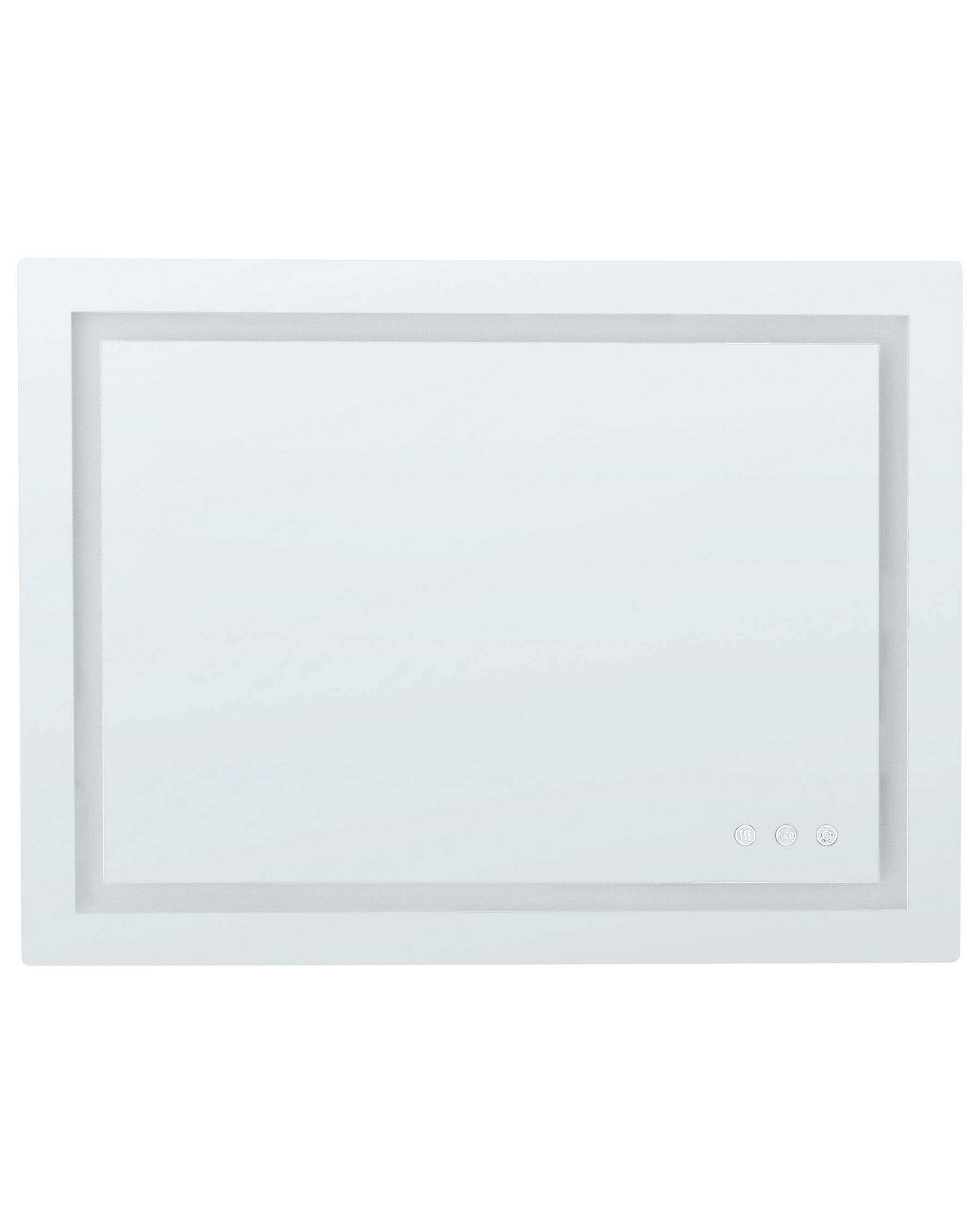 LED Wall Mirror 80 x 60 cm Silver PRENOIS_932279