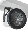 Obdélníková stropní lampa se 3 žárovkami černá/bílá BARO_828932