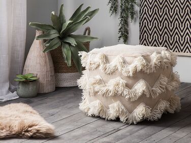 Pouffe Beige NASHIK