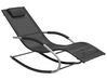 Steel Rocking Sun Lounger Black CARANO_708272