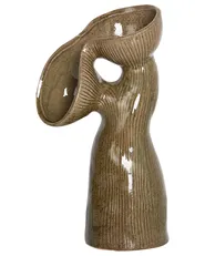 Wazon na kwiaty CALAMUS 28 cm Kamionka Zielony_935208