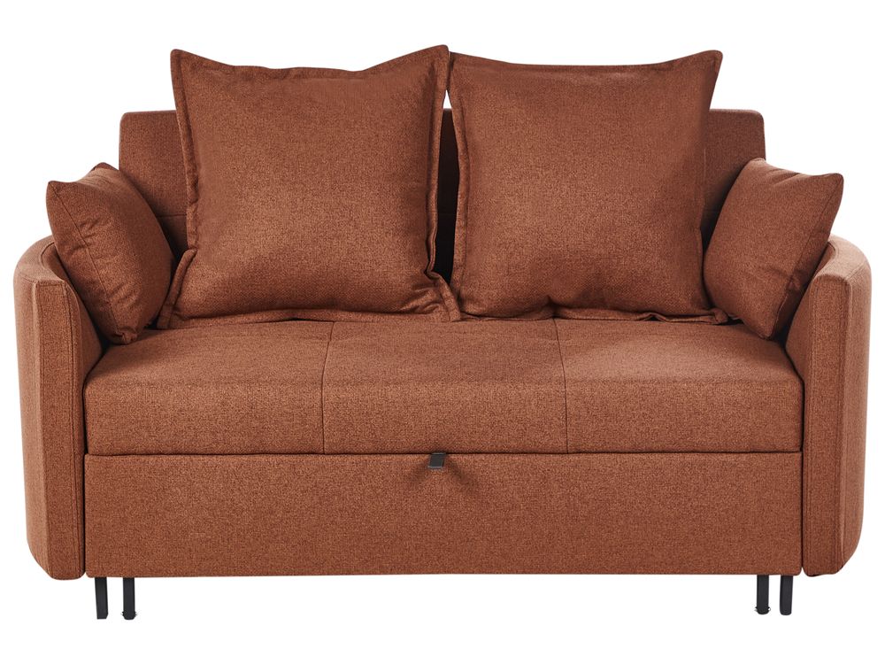 Sofa rozkładana dla 2 osób HOVIN Złoty brąz