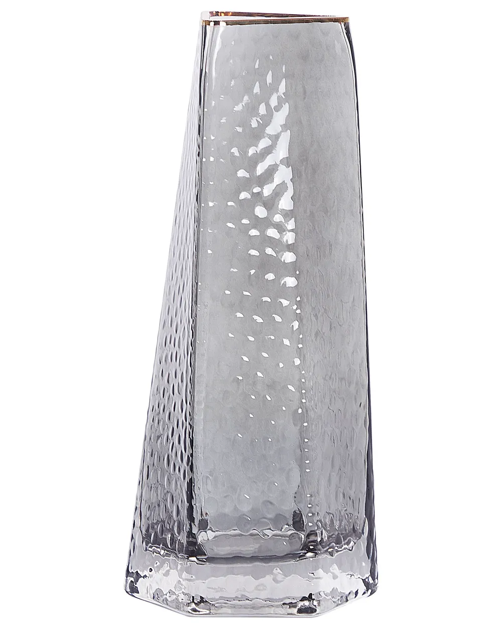 Flower Vase LILAIA 27 cm Glass Grey_838075