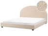 Bed Boucle VAUCLUSE 180 x 200 cm (EU Super King) Beige