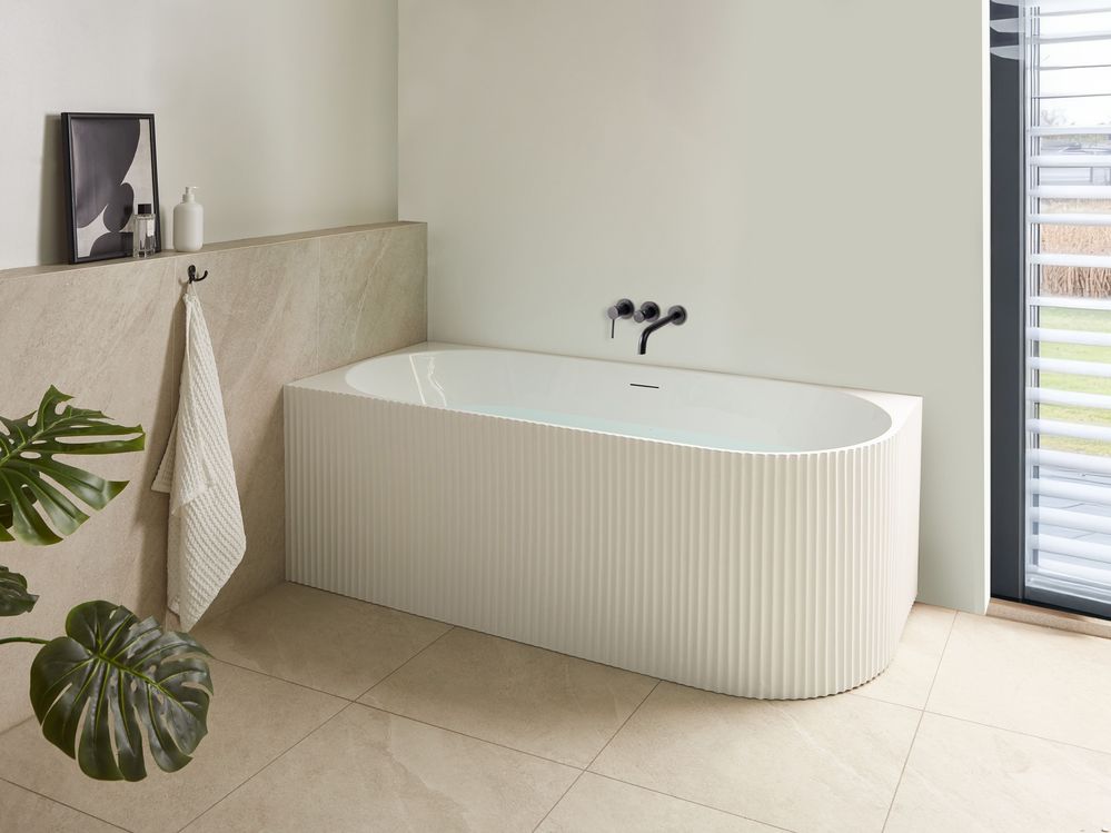 Eckbadewanne GOCTA 170 x 78 cm Weiß rechtsseitig