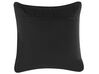 Coussin décoratif gris gaufré 45 x 45 cm KONNI_755212