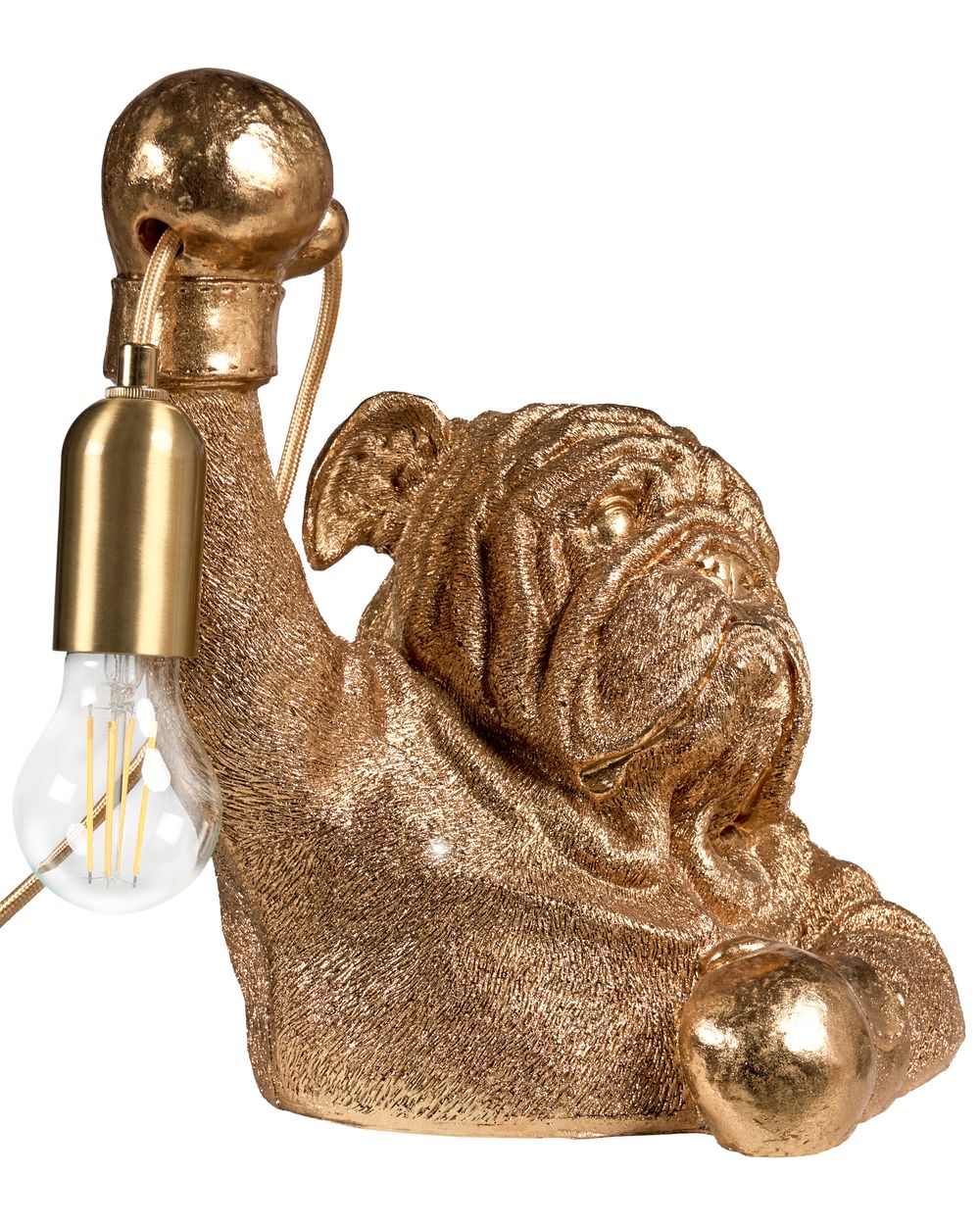 Table Lamp Dog MIKE Gold