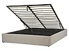 Ottoman Bed without Headboard DINAN Fabric Light Brown 160 x 200 cm (EU King Size)