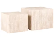 Set of 2 Coffee Tables TERO Travertine Effect_1073136