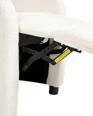 Recliner Chair OTUS with Footrest Boucle Off-White_1003293