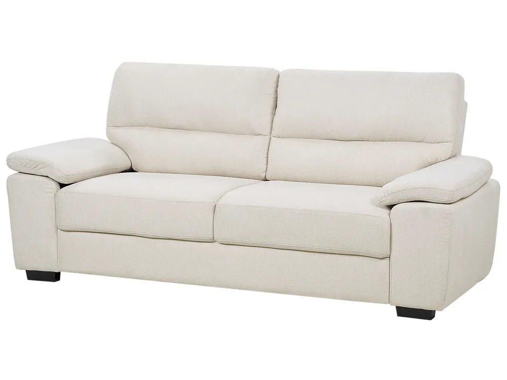 Living Room Set 5 Seater VOGAR Fabric Light Beige_901165