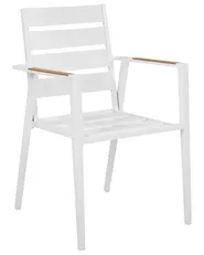 Set of 6 Garden Chairs with Cushions TAVIANO Metal Grey_922726