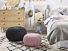 Pouffe CONRAD Cotton Black
