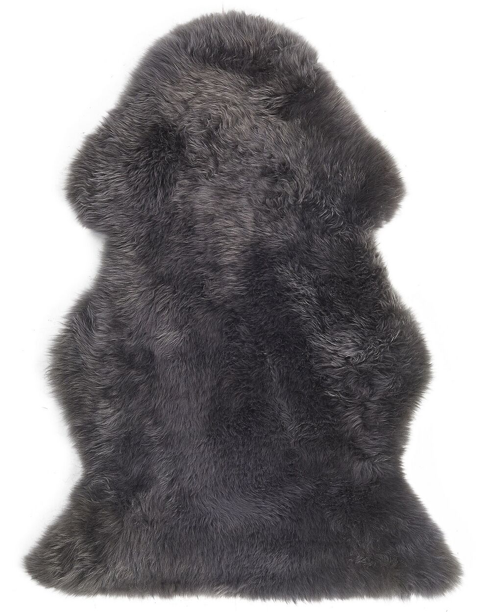 Sheepskin Rug ULURU Dark Grey 65 x 110 cm