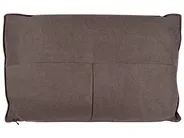 Left-Hand Chaise Longue ROCAMADOUR Fabric Brown_1029273