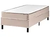 Divan Bed without Headboard Fabric COUNTESS 90 x 200 cm (EU Single) Beige