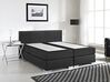 Čierna kožená kontinentálna posteľ 180 x 200 PRESIDENT_707906