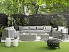 Garden Lounge Set with Table 8 Seater XXL Modular PE Rattan Grey Right Hand