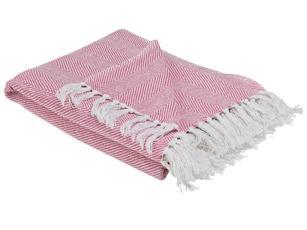 Coperta TANGIER Cotone 130 x 160 cm Rosa