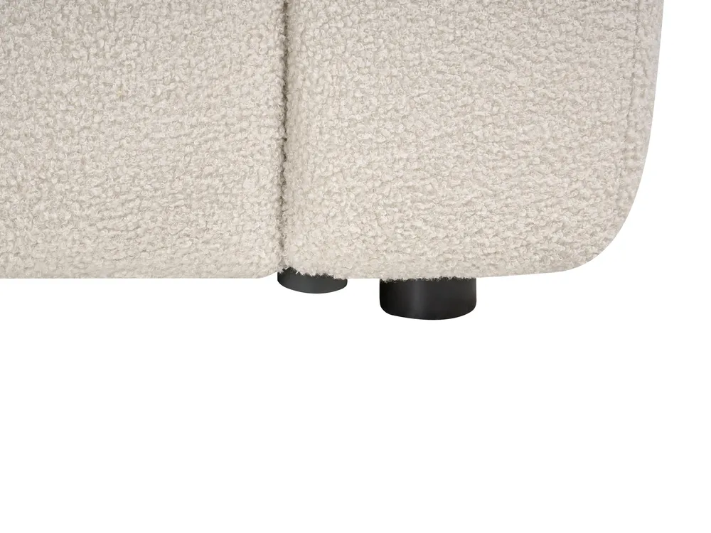 Modular Corner Sofa 5 Seater KIVVIK with Ottoman Boucle Off-White Left Hand_1045816