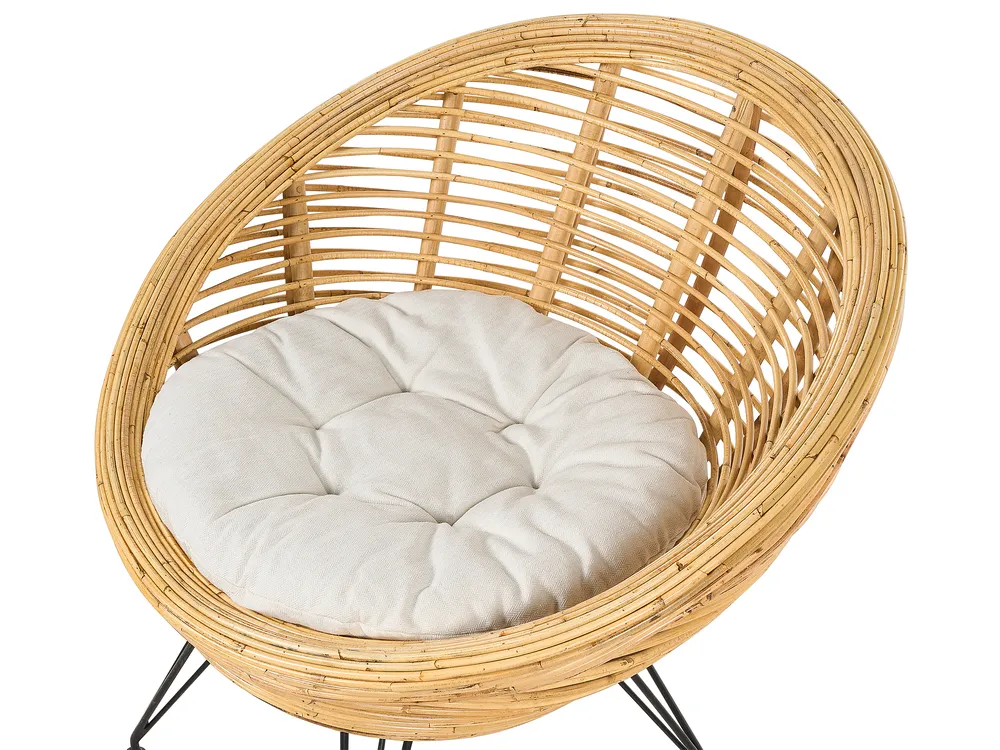 Zestaw ogrodowy ze stolikiem dla 3 osób MARATEA/CESENATICO Rattan Naturalny_878467