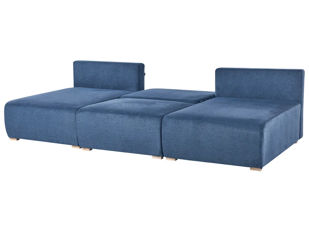 Modular U-Shape Sofa NERBO Fabric Blue_1035045