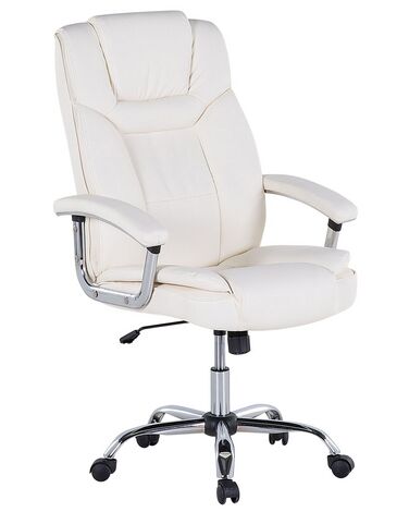 Executive Chair Faux Leather Cream ADVANCE