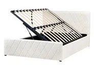Ottoman Bed ROCHEFORT Boucle Off-White 140 x 200 cm (EU Double)_993746