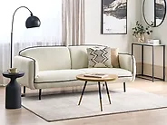 Sofa 3 Seater TONSBERG Fabric Light Beige_1183422