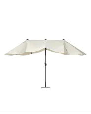Patio Parasol 460 cm SIBILLA Beige_680032