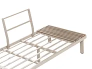 Garden Corner Sofa with Table 5 Seater FIVIZZANO Acacia Wood Beige_1159270