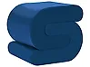 Pouf ARCADIA Samtstoff Marineblau