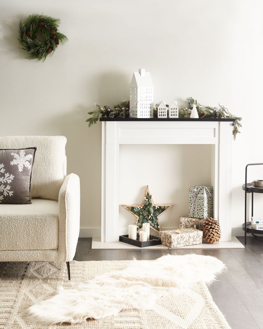 Habillage de cheminée BAUDIN Blanc