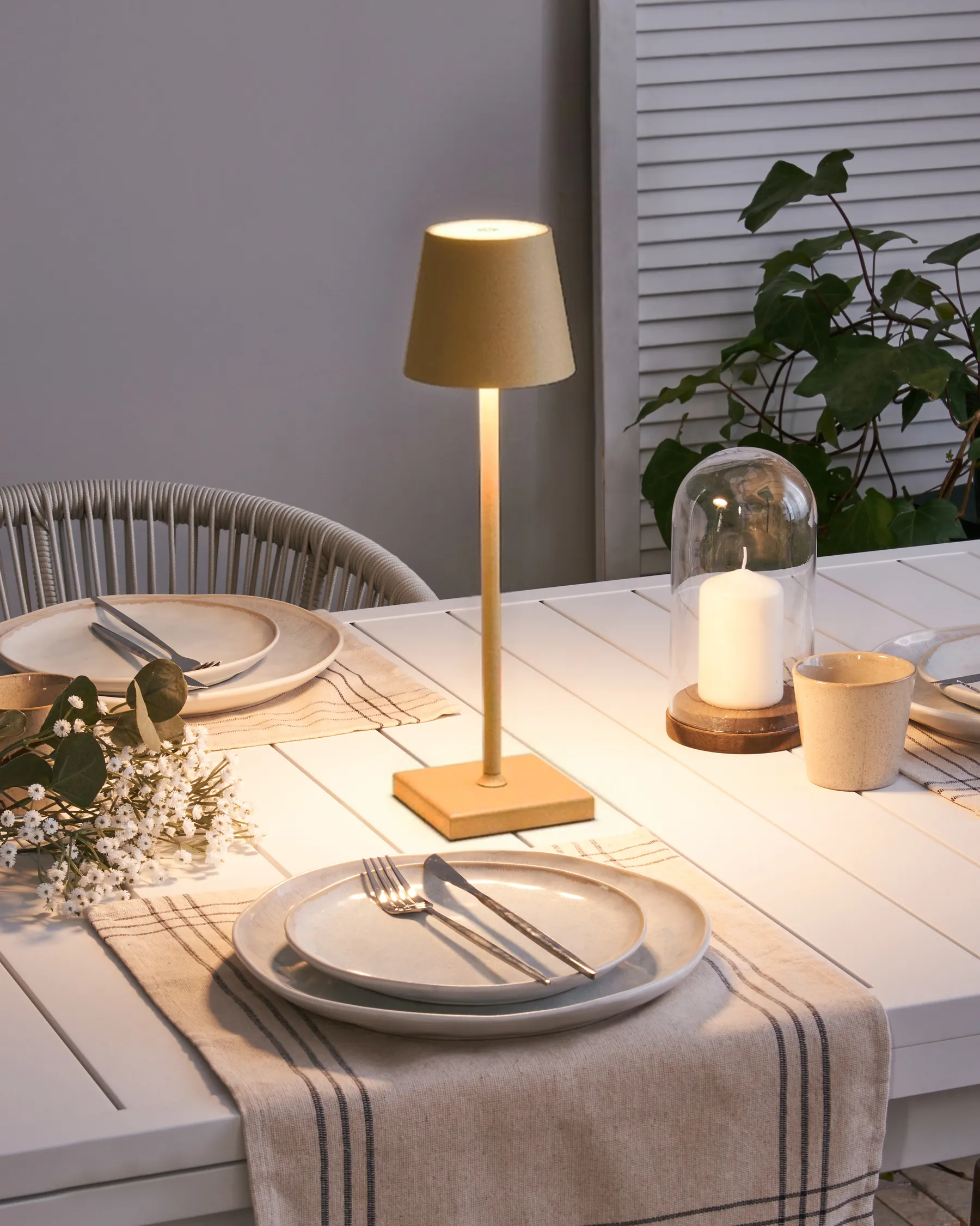 Wireless LED Table Lamp BACEIRO Metal Orange_1061047